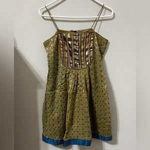 Green & Gold Indian Kurti (Global Desi)